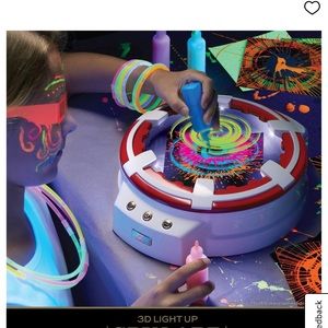 3D light up spin art